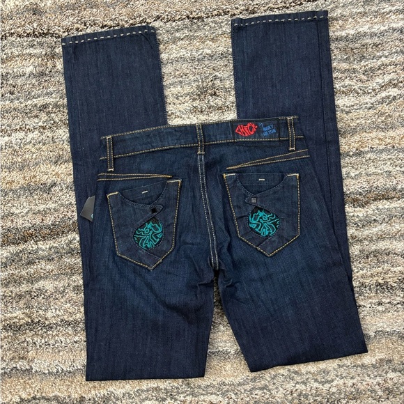 Y2K Low Rise Jeans Sz 25 NWT | Chick By Nicky Hilton Low Rise Mini Bootcut Jeans - Picture 15 of 16